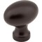 Jeffrey Alexander 1-3/16" Overall Length Dark Bronze Football Bordeaux Cabinet Knob 3990-ORB - alternate 1